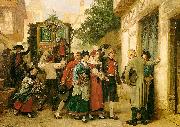 Gustave Brion Wedding Procession Germany oil painting artist